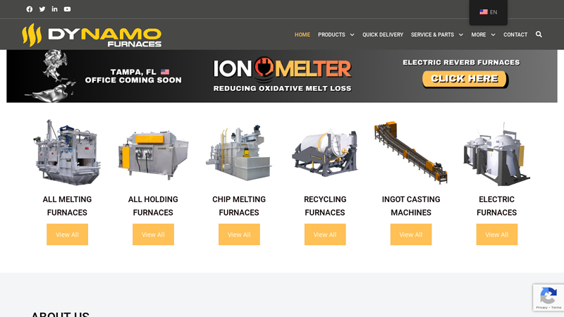 Gas and Electric Melting and Holding Furnaces - Dynamo Furnaces