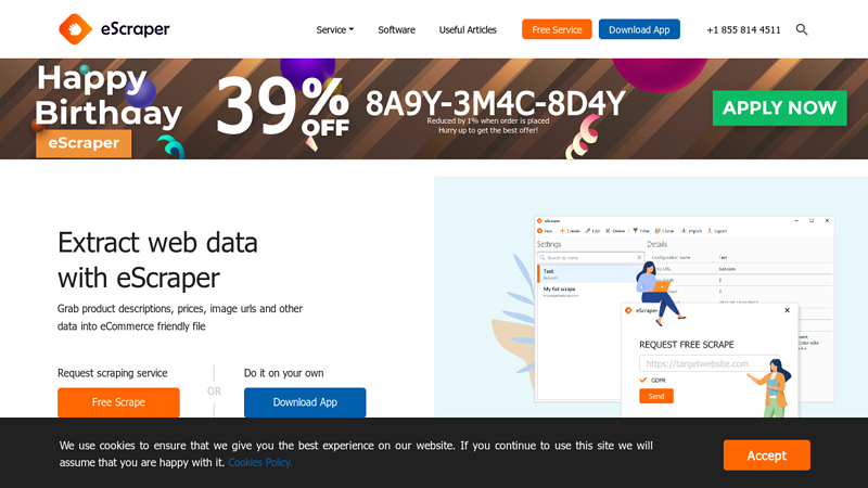 Extract prices, images, features, attributes, etc from the web - eScraper - Web scraping tool