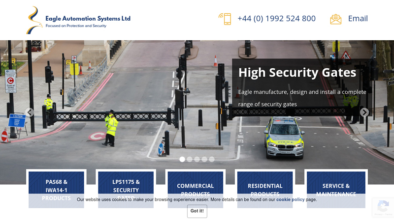 Eagle Automation Systems Limited - Single source supply for High Security gates, bollards and blockers. | Eagle Automation Systems Limited