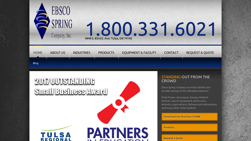 Spring Manufacturer | Spring Supplier | Custom Spring Design | EBSCO Spring