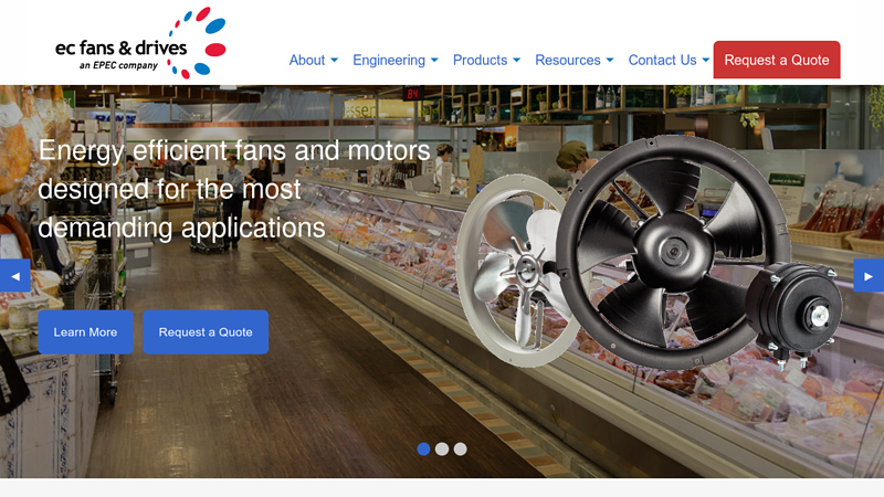 Energy Efficient EC Motors and Fans | EC Fans and Drives LLC