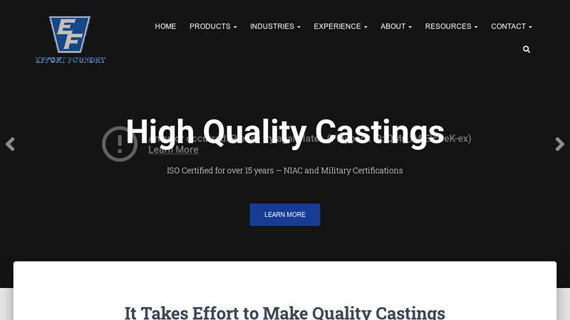 Home - Effort Foundry Quality Castings