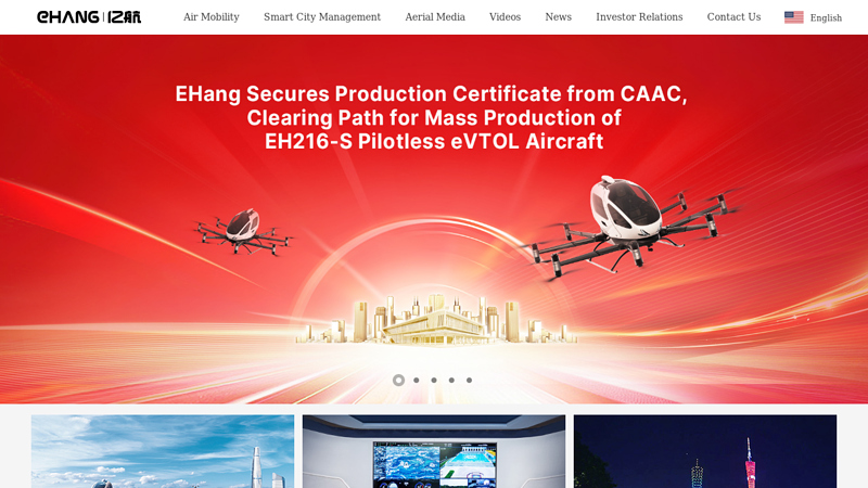 EHang | Autonomous Aerial Vehicle (AAV) Innovator for Urban Air Mobility (UAM)