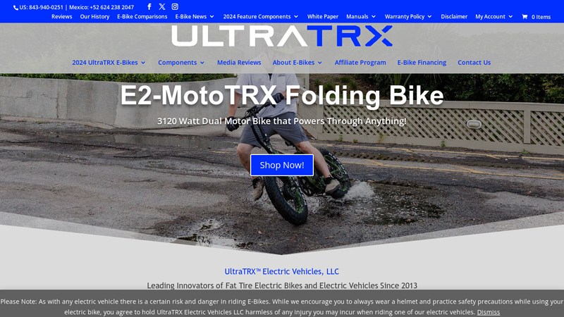 Fat Tire Electric Bikes | UltraTRX Electric Bicycles