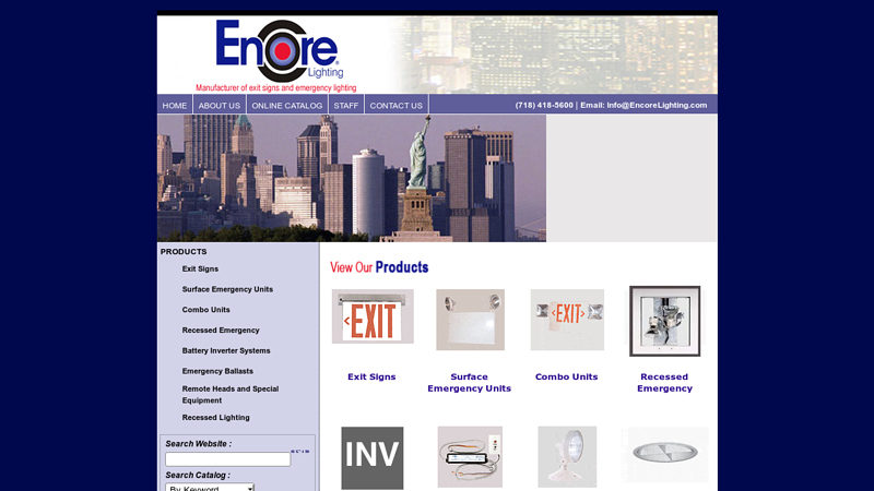 Encore Lighting - Manufacturer of exit signs and emergency lighting