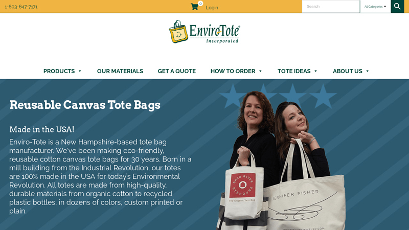 Enviro-Tote, Inc. | Custom Canvas Tote Bags Made in the USA