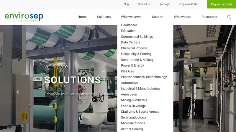 Fluid Handling, Heat Transfer Packaged Systems - Envirosep