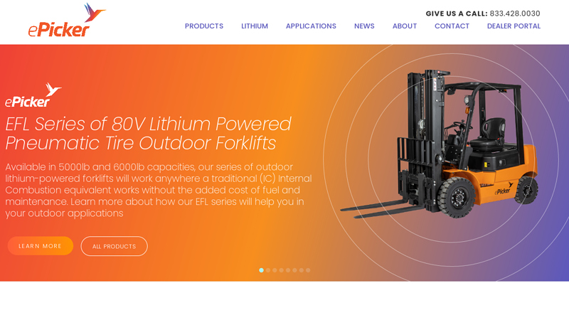 Electric Stackers, Pallet Jacks, Access Vehicles Provider