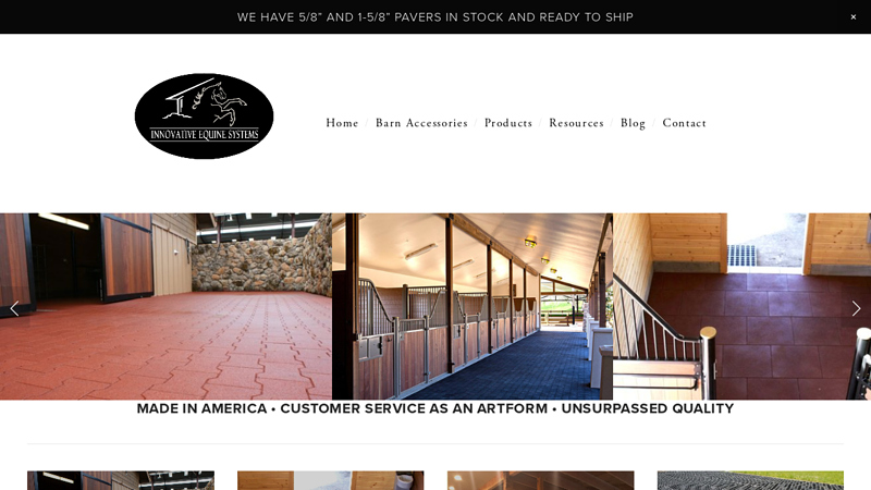 Professional Horse Barn Accessories | Rubber Pavers & Custom Barn Doors