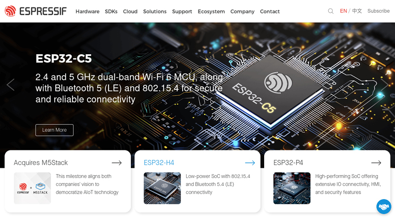 Wireless SoCs, Software, Cloud and AIoT Solutions | Espressif Systems