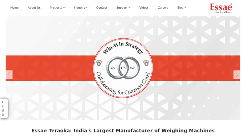Electronic Weighing Machine| POS | Milk Analyzer - Essae, India
