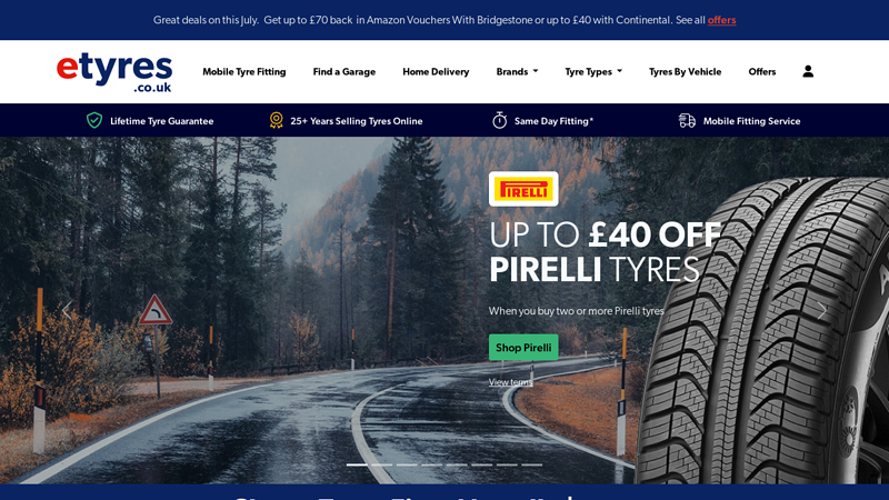 Buy Car Tyres Online with Low Prices and Local Mobile Fitting | etyres