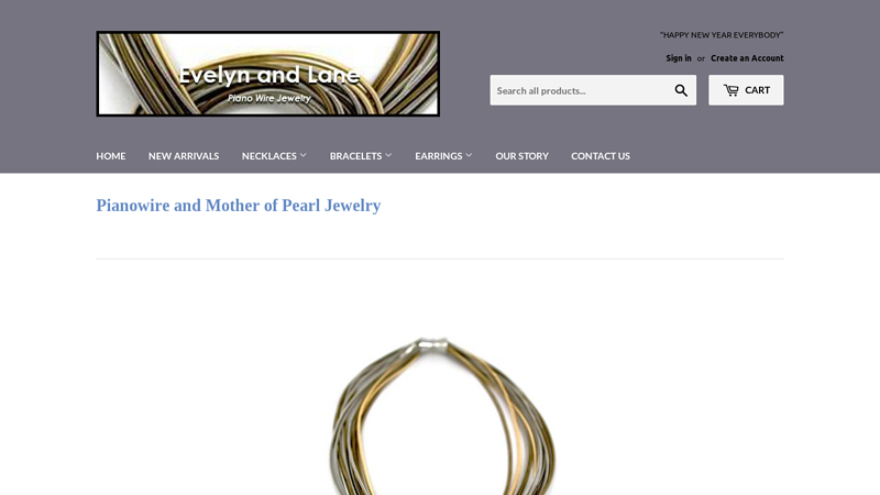 Buy Quality Piano Wire & Dyed Mother of Pearl Jewelry | Evelyn & Lane C Evelyn and Lane