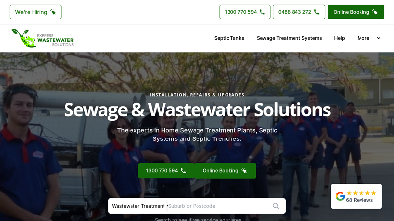 Wastewater Treatment | Septic Systems | Sewage Treatment Plants
