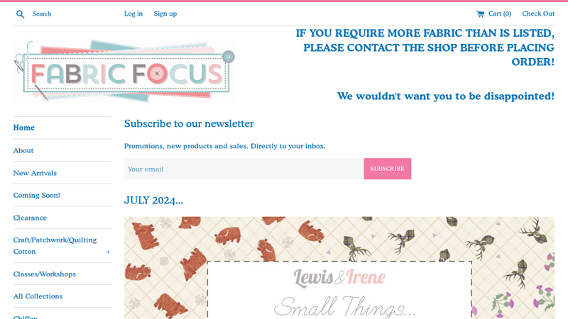 Fabric Focus Shop for Dress and Craft Fabric and Haberdashery Online C FabricFocus