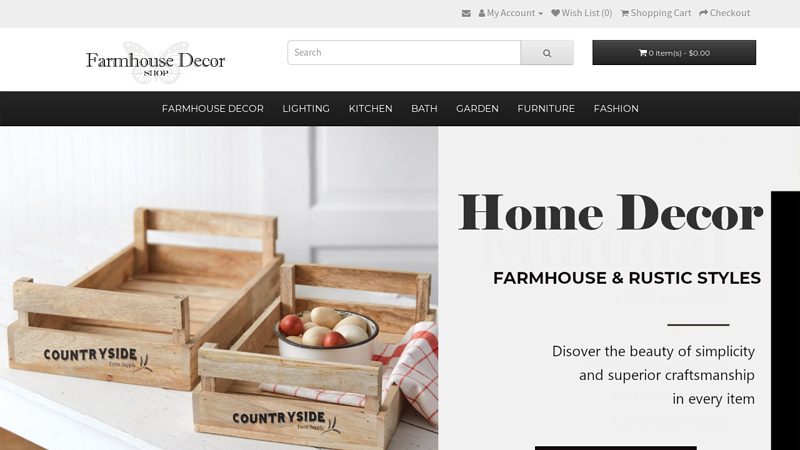 Rustic & Farmhouse Decor & Furniture at Farmhouse Decor Shop