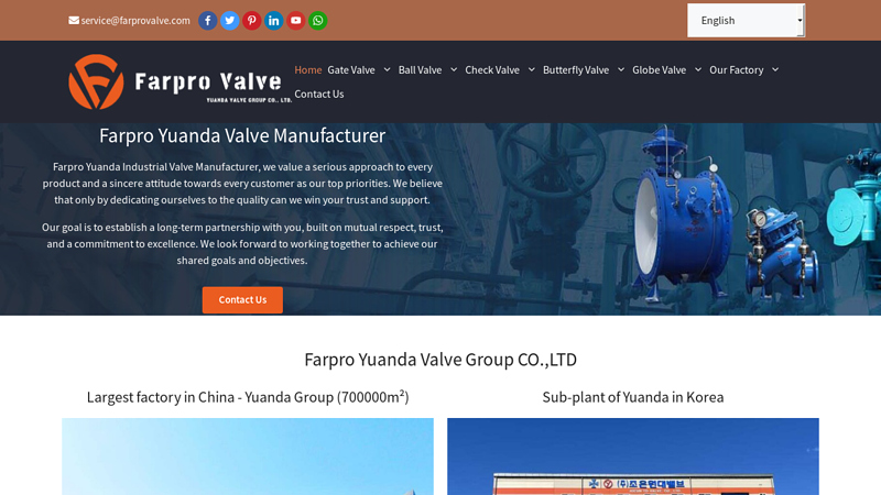 Top Industrial Valve Manufacturer Worldwide C Farpro Yuanda