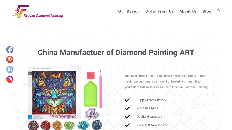 Fashion Diamond Painting & Painting By Number Supply