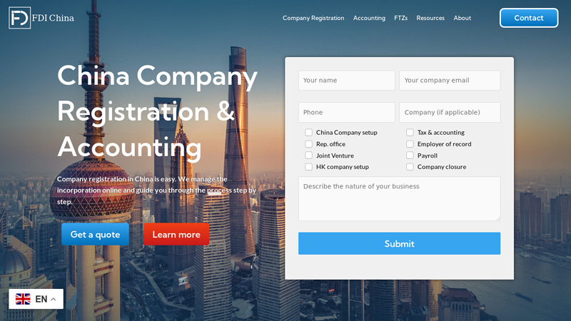 FDI China | Home | China Company Registration & Business Solutions