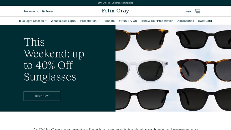 Glasses that Work Just as Hard as You C Felix Gray