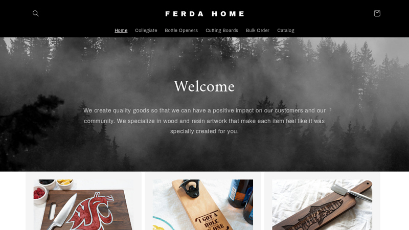 Ferda Home | Cutting Boards and Magnetic Bottle Openers