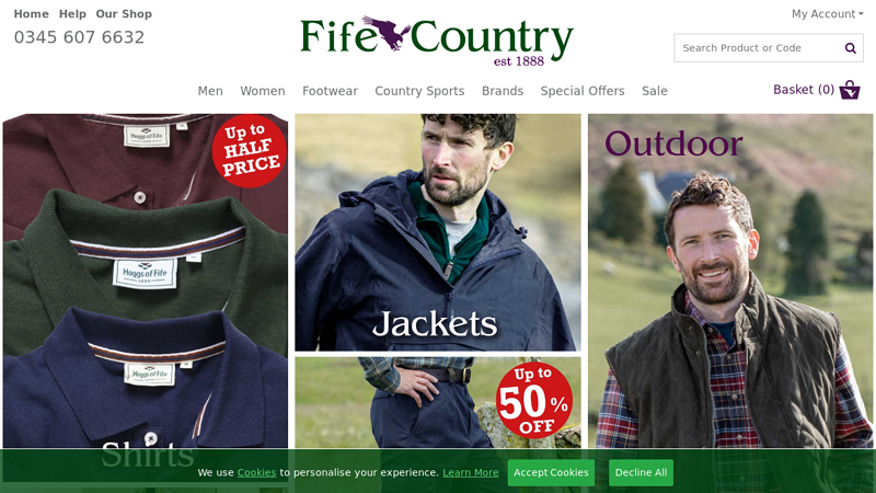 Country Clothing and Footwear. Est 1888 from Fife Country