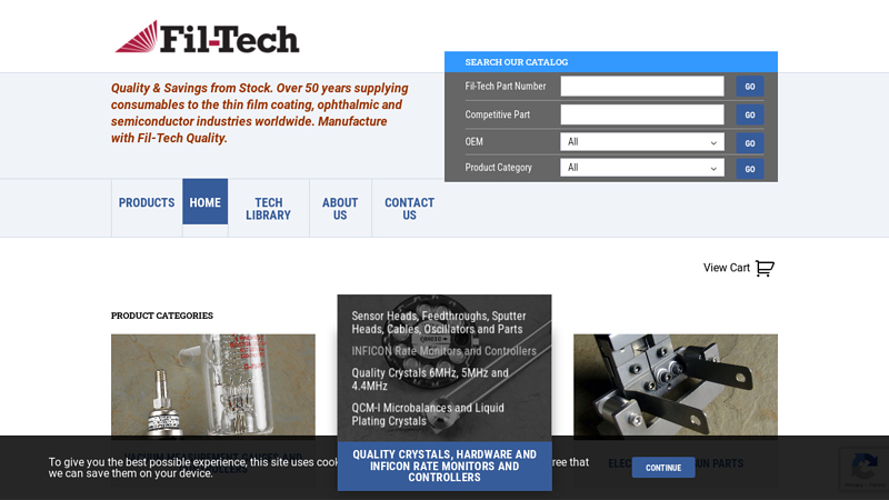 Quality Quartz Crystals & Thin Film Hardware Manufacturer | Fil-Tech
