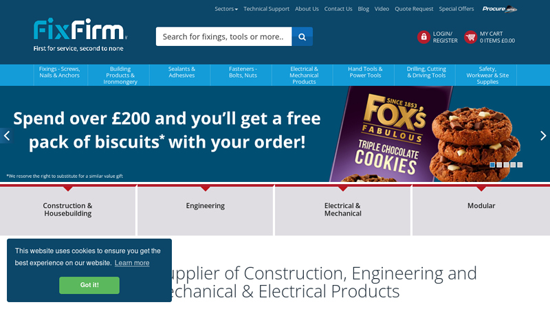 Fixings, Fasteners, Safety and Construction Supplies | Fixfirm