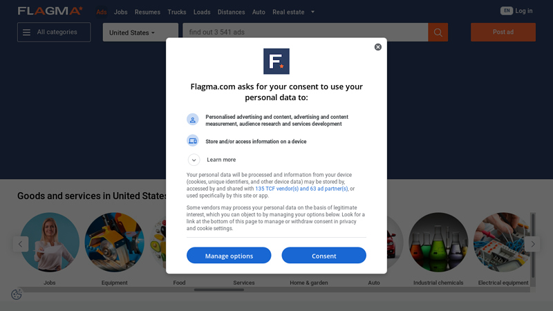 Goods and services in United States! Online catalog of products and services in United States for Flagma.com