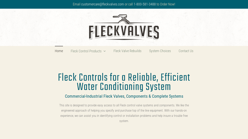 Fleck Control Valve Systems & Components | FleckValves.com