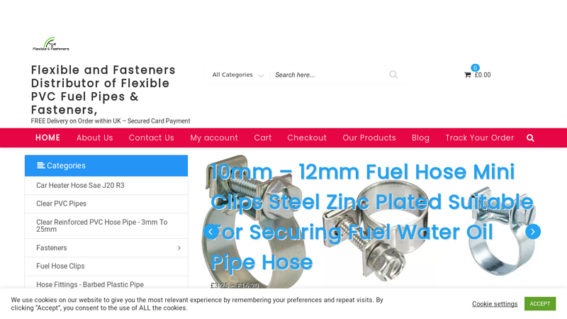 Flexible Clear PVC, Rubber, Nylon Pipes and Fasteners