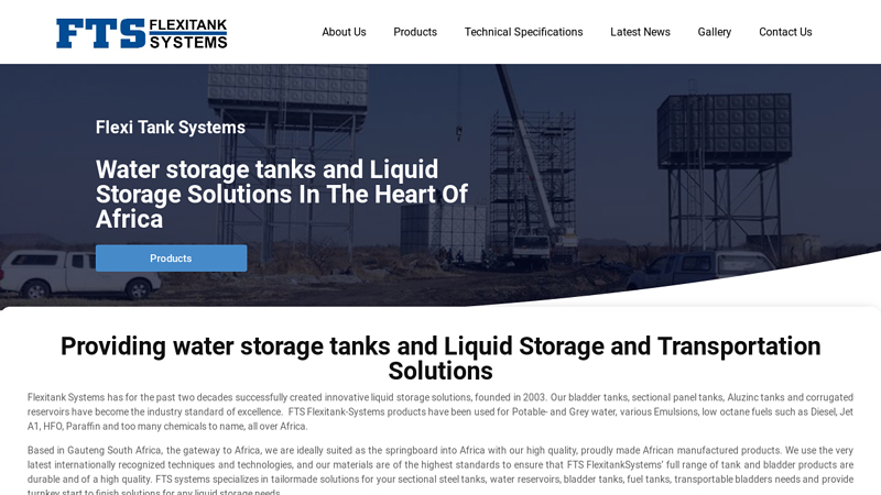 Water Storage Tanks | FTS Water Tanks South Africa