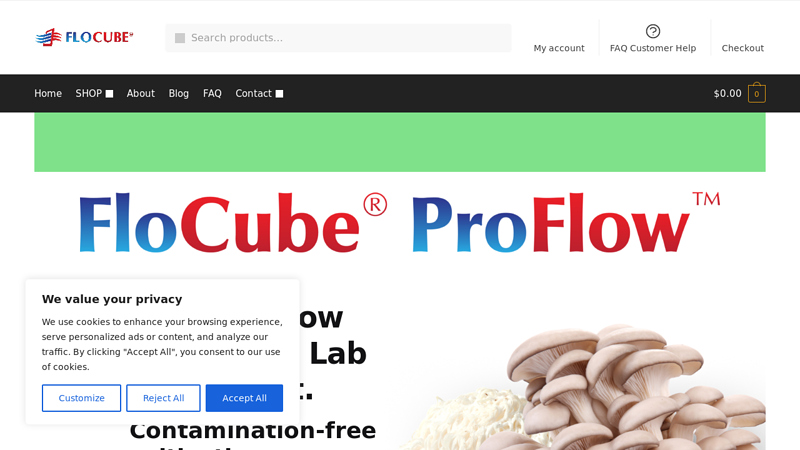 FloCube - Lab Quality Flow Hoods and Mushroom Cultivation Equipment