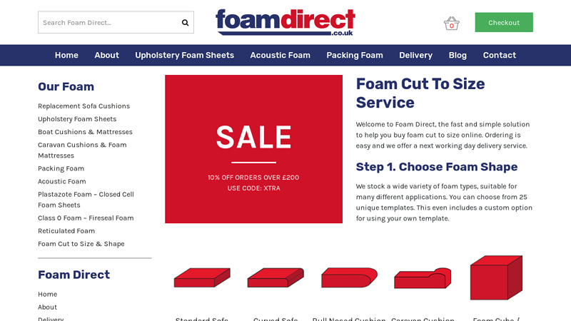 Foam Cut to Size - Next Day Delivery