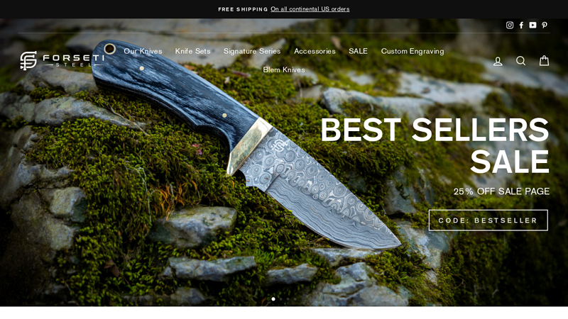 Forseti Steel - Handmade Damascus Steel Knives