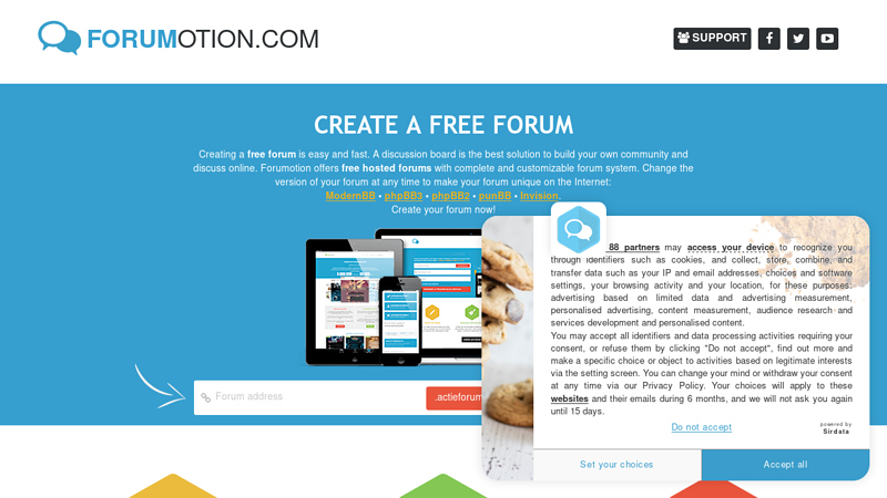 Create a free forum | FORUMOTION