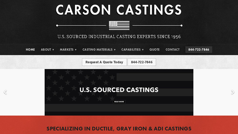 ADI, Aluminum, Ductile Iron, Grey Iron and Steel Casting Supplier - Carson Castings