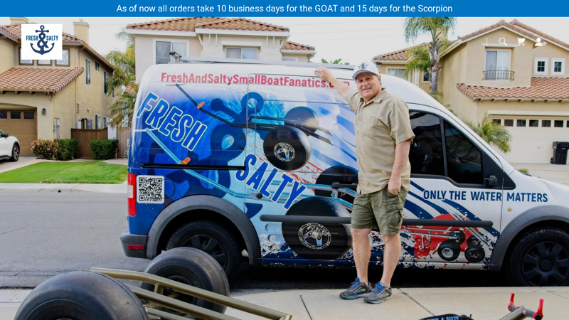 Fresh and Salty small boat fanatics - Fresh and Salty Small Boat Fanatics Beach GOAT Jetski/Pwc Cart, Beach Cart, Fresh and Salty PWC/JET SKI Carts and Cooling Kits, Fresh and Salty Small Boat Fanatics Beach Goat Jetski/Pwc Cart