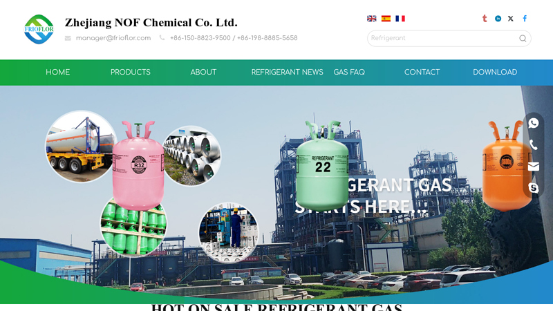 Refrigerant | Freon Gas | R134a, R410A, R22 C Frioflor