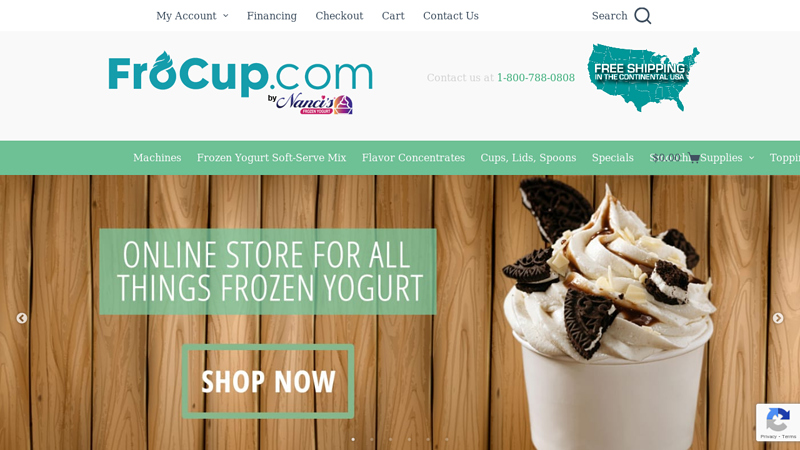FroCup C Frozen Yogurt Mix, Smoothie Supply, Soft Serve Machines