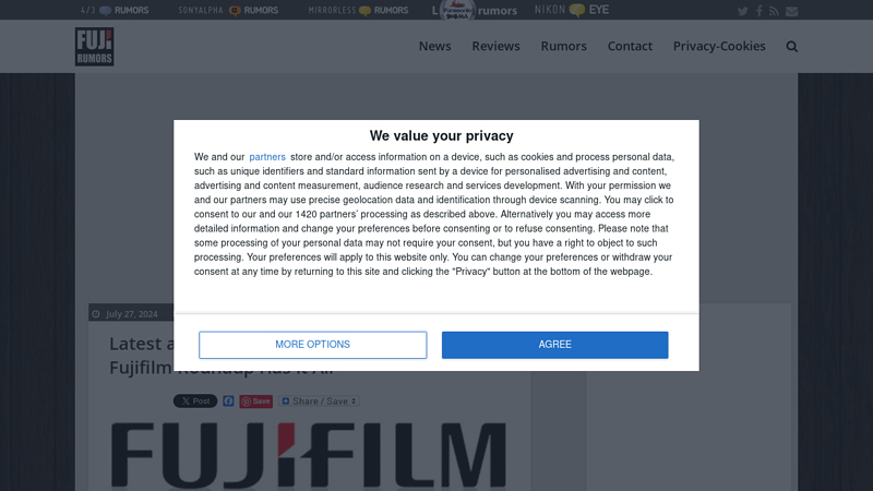 Fuji Rumors - Fuji digital camera news