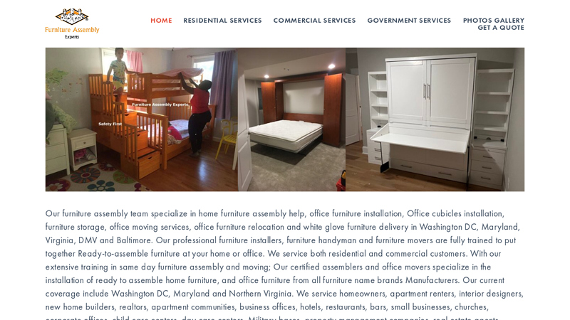 Furniture Assembly Specialists in DC Maryland and Virginia
