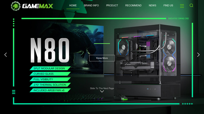 GameMax - GameMax | Computer Case | Power Supply | Cooling Parts | Keyboard | Mouse | Monitor