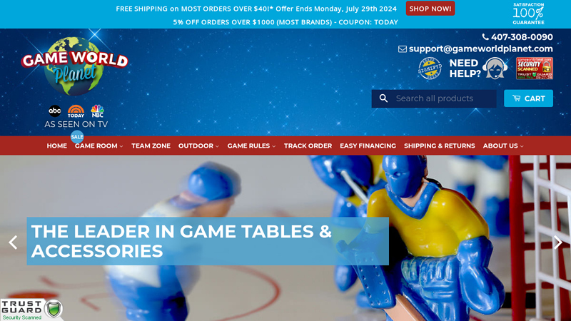 Huge Selection of Quality Game Tables | Game World Planet