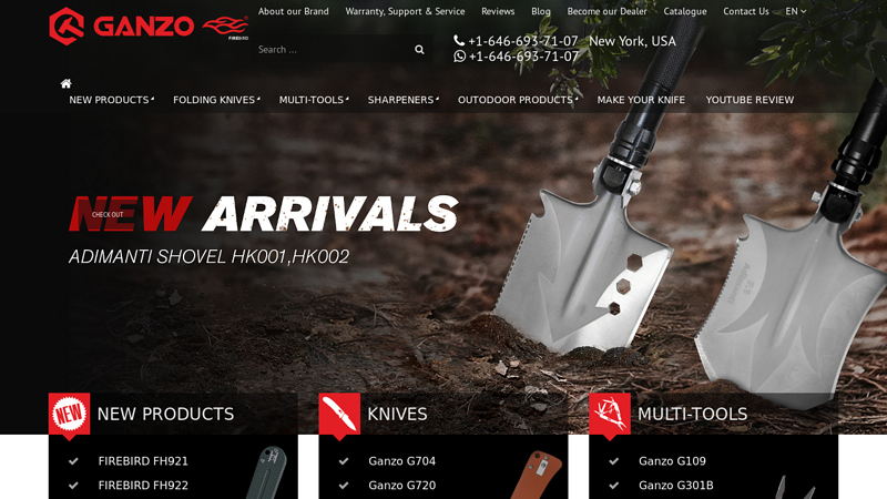 Knives Ganzo and multi-tools Ganzo in the USA, online catalog.