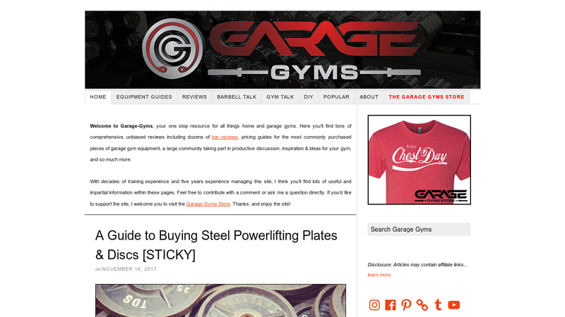 Garage Gyms - Exercise Equipment Reviews and Weightlifting Articles