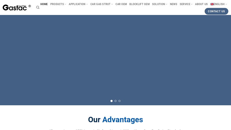 Gastac-Locking Gas Springs, Gas struts, Hydraulic Dampers Manufacturer