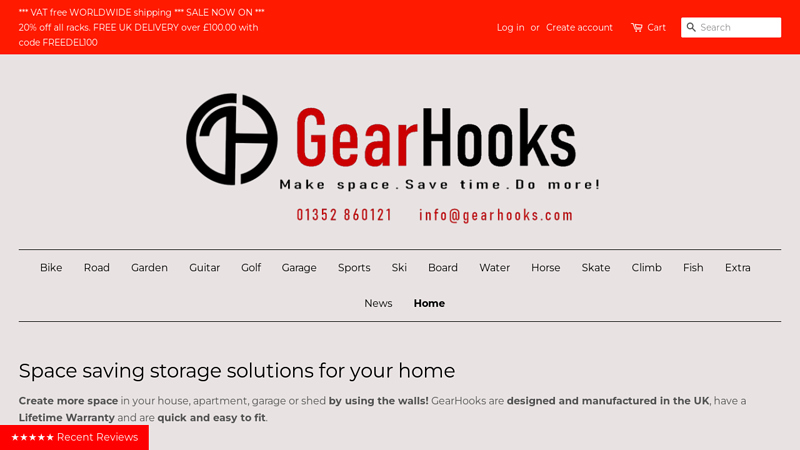 GearHooks | British Made Wall Storage Hooks & Racks Solutions