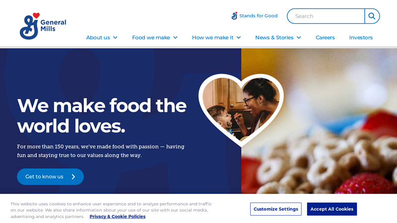General Mills: A U.S. based food company. - General Mills