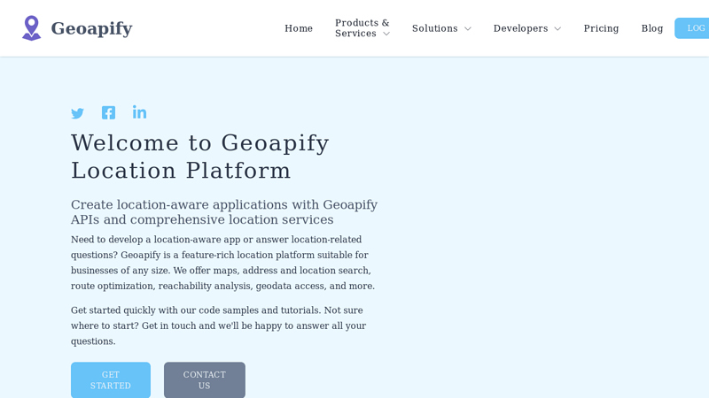 Geoapify Location Platform: Maps, Geocoding, Routing, and APIs